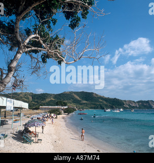 Strand auf Coral Island, in der Nähe von Pattaya, Thailand, 1990 Stockfoto