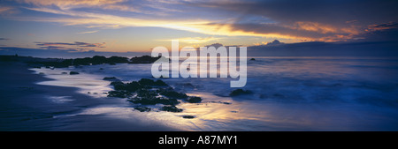 Playa Montezuma im Morgengrauen Pazifikküste Costa Rica Stockfoto