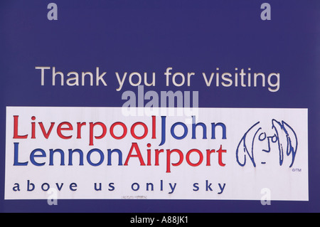 John Lennon Airport in Liverpool, England Stockfoto