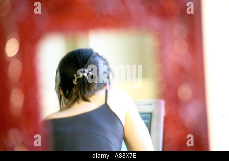 Aus der Serie A Day In The Life of eine amerikanische Geschäftsfrau. Stockfoto