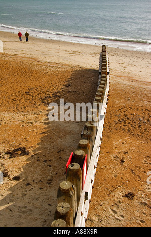 Die Buhne Ventnor Strand, Isle Of Wight Stockfoto