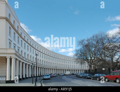 Nash-Terrassen, kreisförmige Architektur, Portland Place, London, Großbritannien, UK, GB, England, Europa, EU Stockfoto