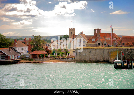 Yarmouth Hafenfront Isle Of Wight Hampshire England Großbritannien UK Stockfoto