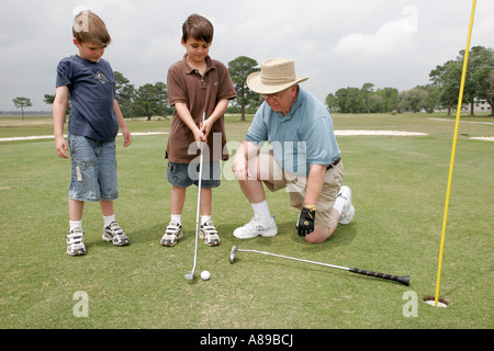 Alabama Mobile County, Mobile, Brookley Center, Zentrum, Golf Pines Golfplatz, Senioren alte Bürger Rentner Rentner Rentner ältere Menschen, ad Stockfoto