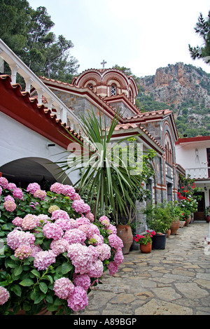 Kloster Moni AG Georgios Selinari, Kreta, Griechenland Stockfoto