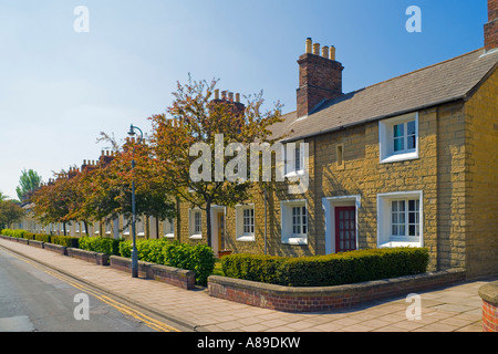 Great Western Railway Swindon Arbeiter Dorfhäuser aus Stein aus dem Box-Tunnel in der Nähe von Bad gebaut. JMH2864 Stockfoto