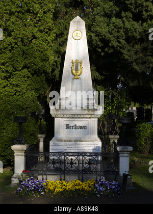 Wien, Zentralfriedhof Grab von Ludwig van Beethoven Stockfoto