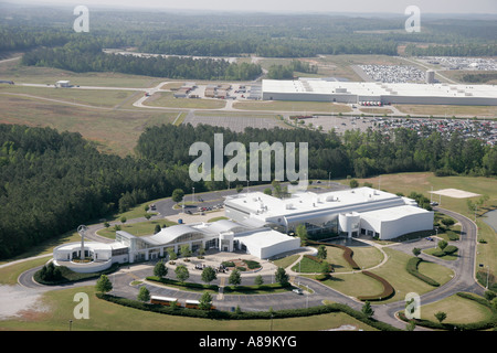 Alabama BIBB County, Vance, Mercedes Benz, deutsche SUV-Produktionsstätte, Besucherzentrum, Zentrum, Luftaufnahme von oben, Ansicht, Besucher reisen tra Stockfoto