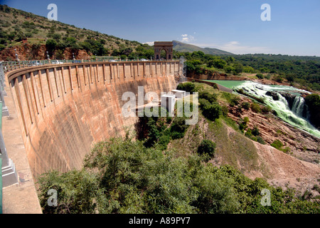 Die Hartbeespoort dam Wand in Noth-West-Provinz Südafrikas. Stockfoto