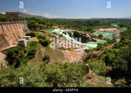 Die Hartbeespoort dam Wand in Noth-West-Provinz Südafrikas. Stockfoto