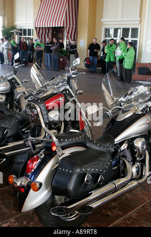 Florida Volusia County, Dayona Beach Shores, The Shores Resort und Spa, Fahrradwoche, Motorrad-Motorräder, Veranstaltung, Feier, jährlich, Fahrer, Besitzer, Journali Stockfoto