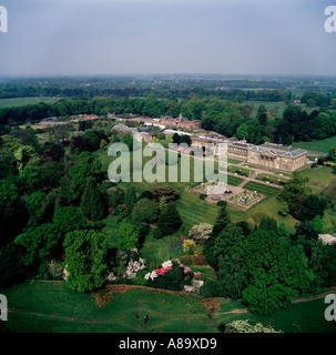 Tatton Park Gärten Cheshire UK Luftbild Stockfoto