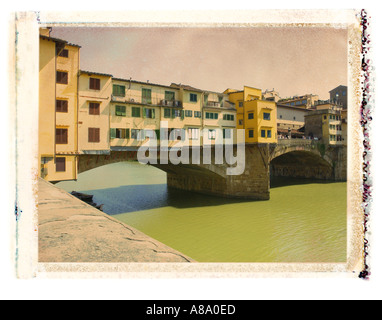 Ponte Vecchio Brücke von Florenz Italien Toskana Stockfoto