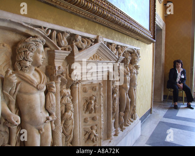 Marmorstatue im Kapitolinischen Museum in Rom Stockfoto