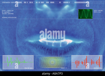 Spracherkennungssystem Stockfoto