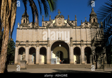 Kidist-Selassie Heilige-Dreifaltigkeits-Kathedrale, Addis Ababa, Äthiopien Stockfoto