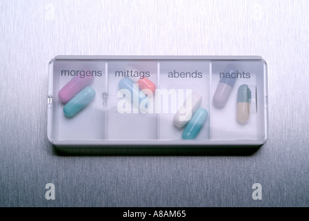 Tabletten Tabletten Kapseln Stockfoto
