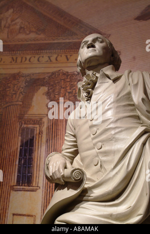 USA-Philadelphia, Leben Größe Statue von George Washington in die zweite Bank der Vereinigten Staaten Stockfoto