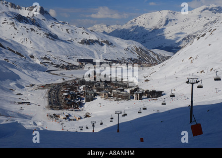 Skigebiet Tignes, Val d ' Isere, Frankreich Stockfoto
