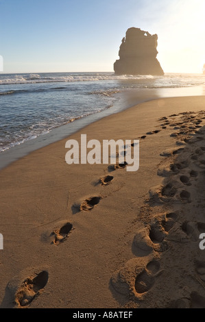 Strand von Gibsons Stufen in der Nähe der zwölf Apostel an der Great Ocean Road in Victoria Australien Stockfoto