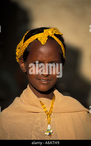 Harari Mädchen, Harar, Äthiopien Stockfoto