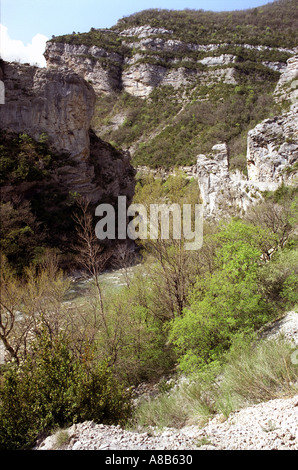 Gorge De La Meouge Provence Frankreich in der Nähe von Laragne Monteglin Stockfoto