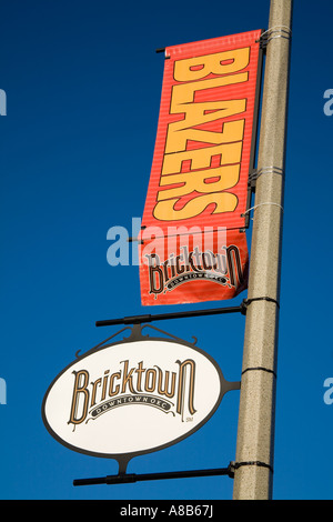 Melden Sie sich an Brictown Bezirk Oklahoma CIty Oklahoma USA Stockfoto