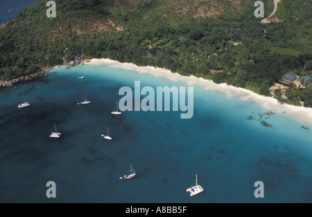 Seychellen Insel Praslin Anse Lazio Stockfoto
