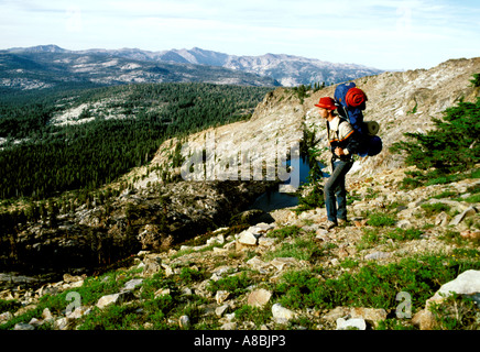 California Mokelumne Wilderness Backpacking Stockfoto
