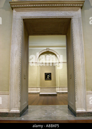 Die Nationale Kunstgalerie der Arbeit von Leonardo Da Vinci's Ginevra de'Benci Stockfoto