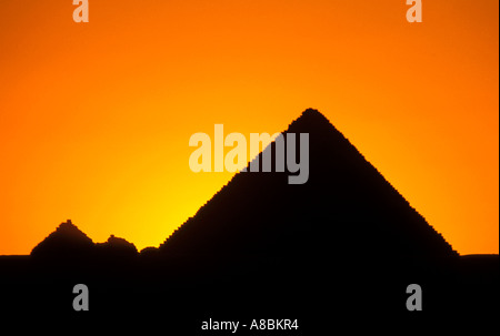 Ägypten-Cairo-Pyramiden von Gizeh Stockfoto