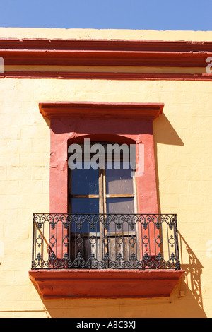 Bunte koloniale Architektur der Stadt Oaxaca Mexico Stockfoto