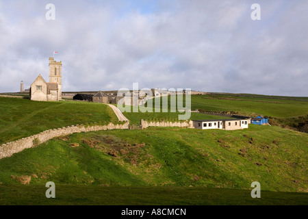 UK Lundy Island das Dorf Stockfoto