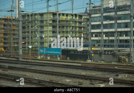 Ansicht in Hauptbahnhof Rail Terminal in der schönen Stadt Zürich in der Schweiz Stockfoto