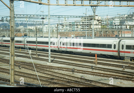 Ansicht in Hauptbahnhof Rail Terminal in der schönen Stadt Zürich in der Schweiz Stockfoto