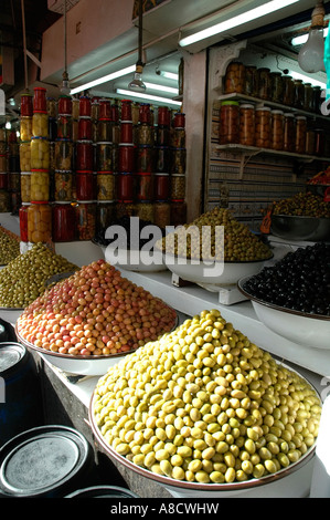 Marktstand Marrakesch, Marokko Stockfoto