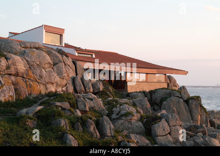 Boa Nova Teehaus im Leça da Palmeira in der Nähe von Porto, Portugal Stockfoto