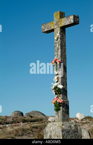 Steinkreuz in Portugal Stockfoto
