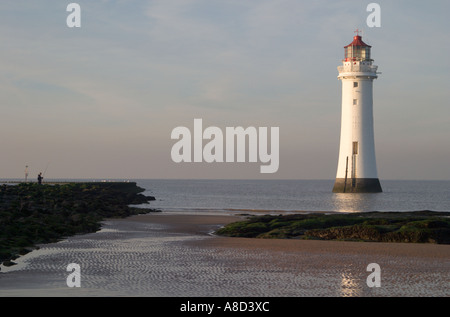 Barsch Rock Leuchtturm, New Brighton, Wirral Stockfoto