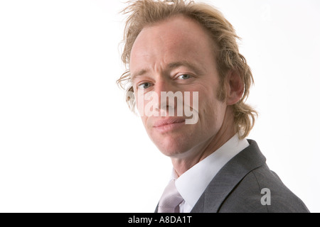 Porträt eines lächelnden vierzig Jahre alten Mannes Stockfoto