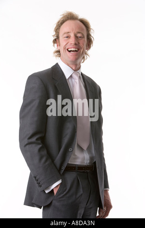 Porträt eines glücklichen vierzig Jahre alten Mannes Stockfoto