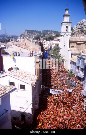 La Tomatina Festival Bunol Spanien Stockfoto