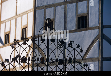 Die rekonstruierte Shakespeares Globe Theater 200 Yards von der ursprünglichen Struktur Southwark London Stockfoto