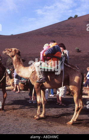 TIMANFAYA NATIONALPARK. LANZAROTE. KANARISCHE INSELN Stockfoto