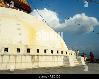 Bodnath Stupa Katmandu Nepal Asien Stockfoto