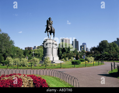 Boston Common Stadtpark, George Washington Monument, Boston, Massachusetts, USA Stockfoto