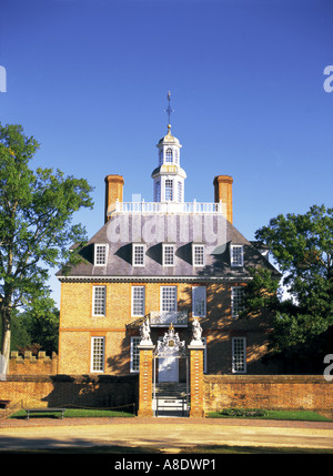 Gouverneurspalast, Colonial Williamsburg, Virginia, USA Stockfoto