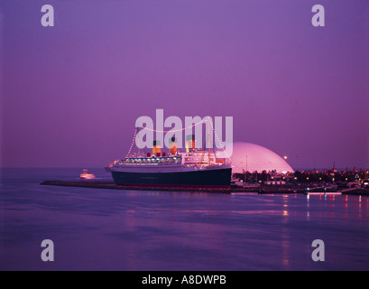 RMS Queen Mary, Long Beach, Kalifornien, USA Stockfoto