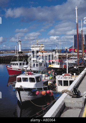 dh Hafen KIRKWALL ORKNEY Angelboote/Fischerboote Kai Stockfoto
