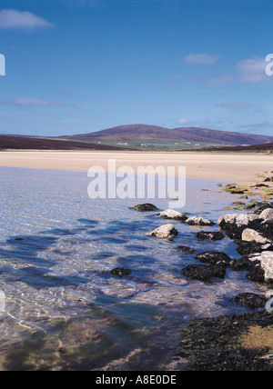 dh Waulkmill Bay ORPHIR ORKNEY Shore Felsen Sandstrand und bucht malerische frische klare Meer schottland Strände Stockfoto